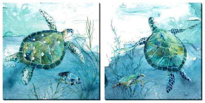 Sea Turtles Set of 2