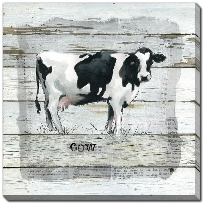 Farmhouse Collage Cow