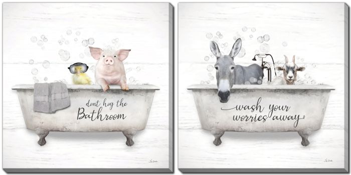 Wash Your Worries Away  Set of 2