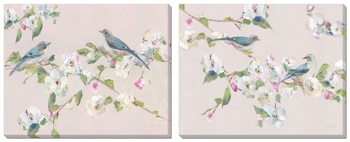 Bluebirds and Blossoms Set of 2