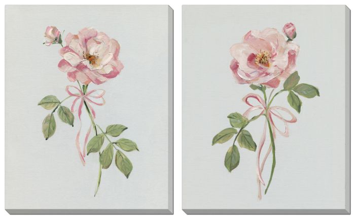 Rose and Ribbon Set of 2