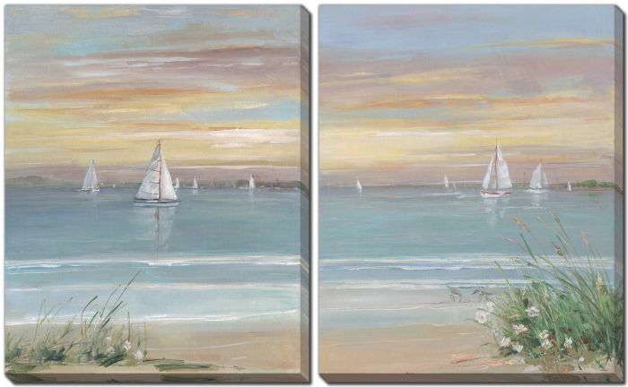 Harbor at Dusk Set of 2
