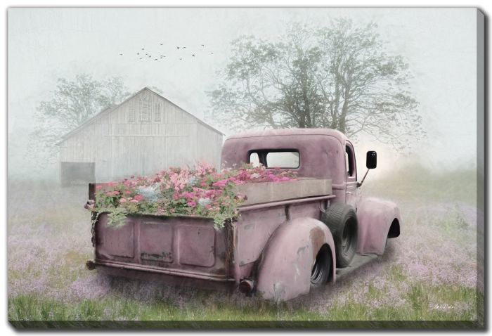 Pink Flower Truck