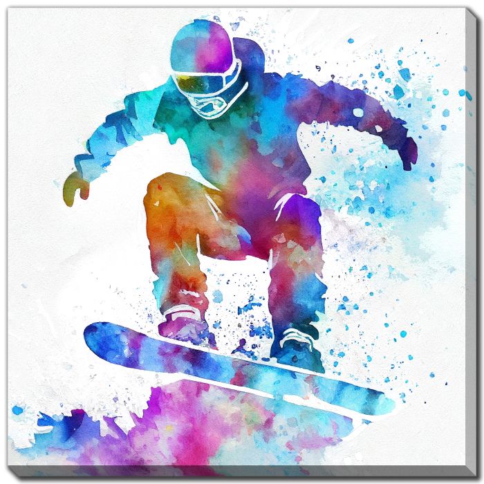 Snowboarder in Flight