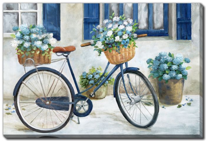 Blue Floral Bike
