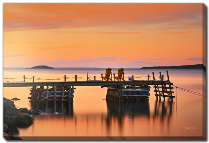 Yellow Chairs Wharf Golden Ocean