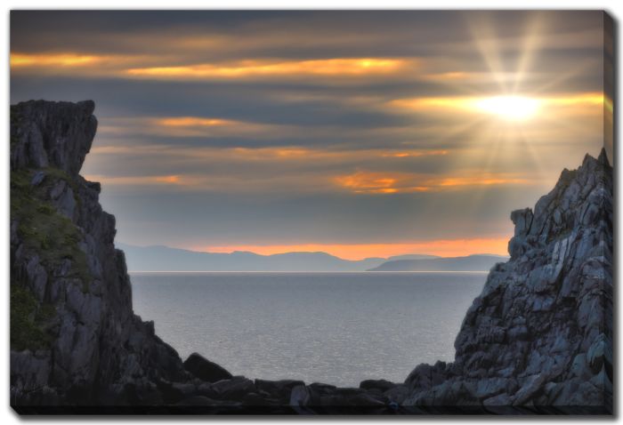 Golden Light Rugged Coastline Harbour 2