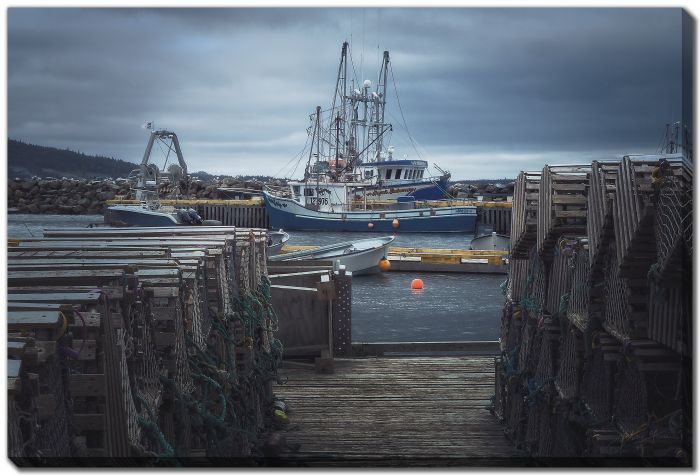 Wharf Lobster Pots Boats 