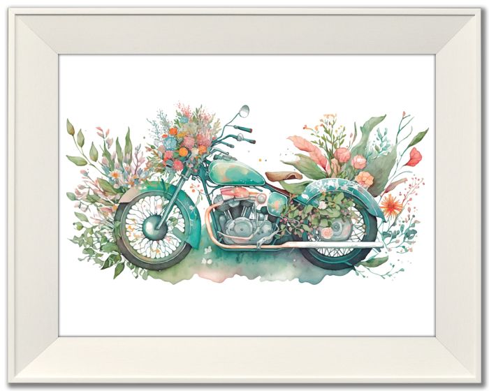 Motorcycle Floral II
