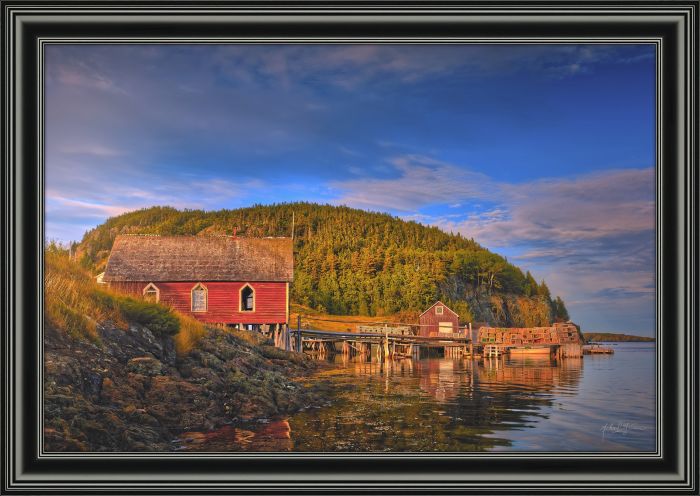 Backdrop Hill Wharf Pots Harbour