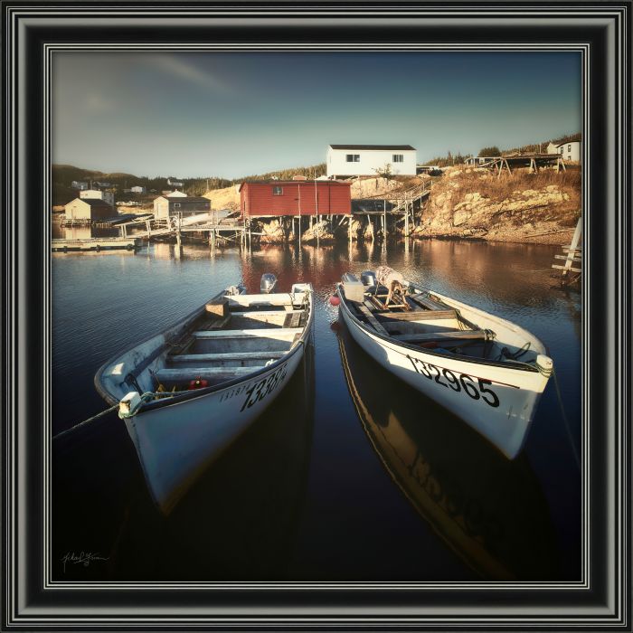 Twin Boats Red Stage Sundown