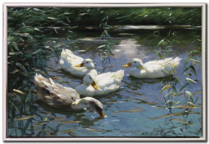 Four Ducks in the Pond