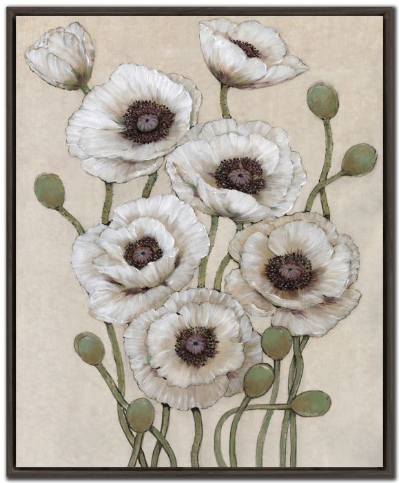 Tall White Poppies I