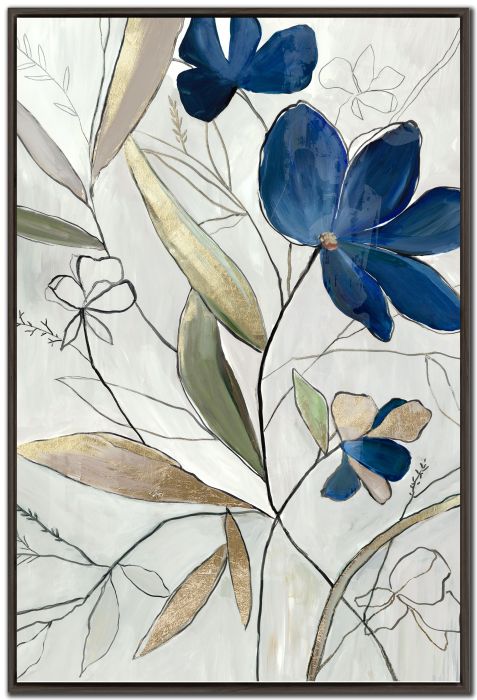 Modern Blue Floral II