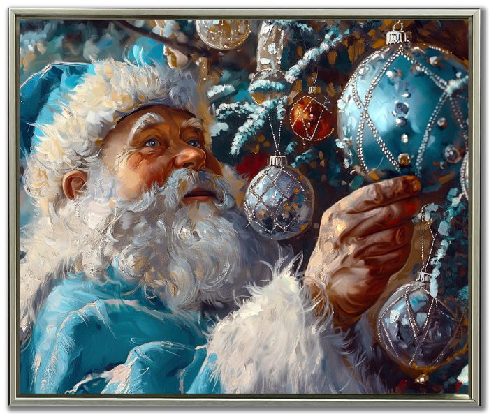 Santa With Decorations