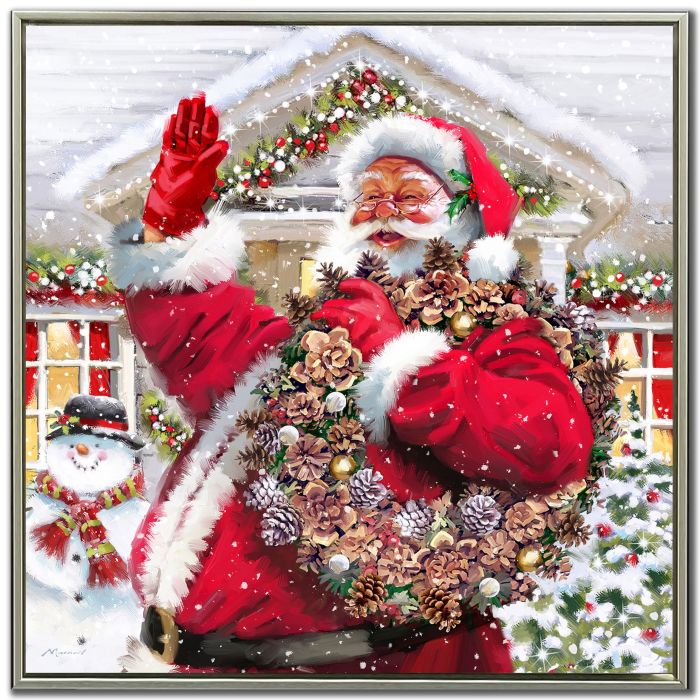Santa With A Wreath