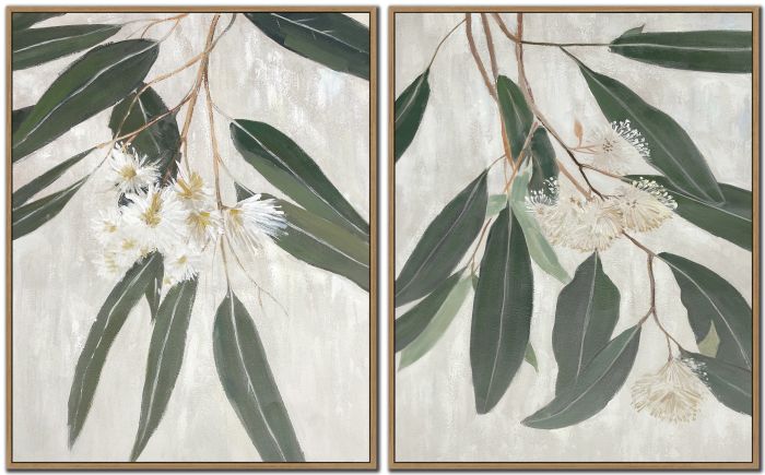 Eucalyptus Blossoms Set of 2