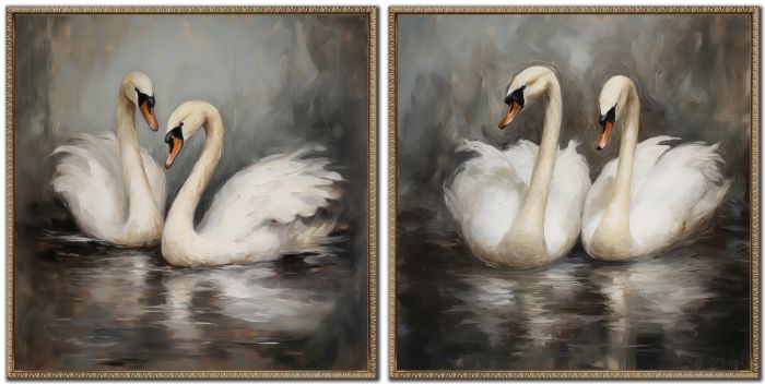 Ballet Of The Swans Set of 2