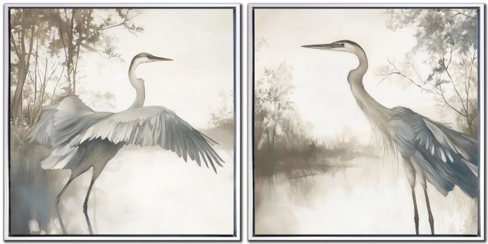 Feathers On Water Set of 2