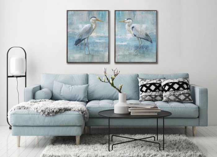 Blue Heron Set of 2
